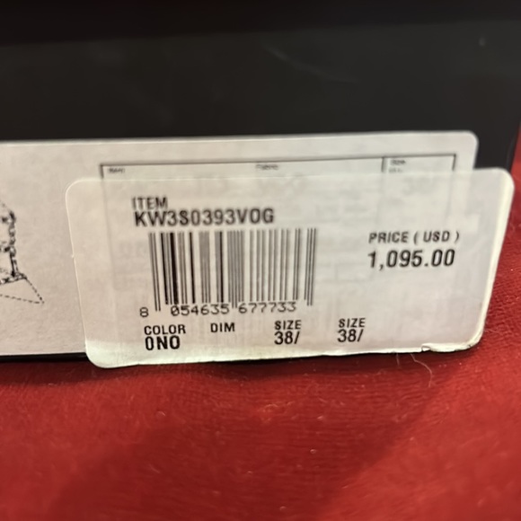 Valentino 4” matte black rock stud with ankle strap sz. 38. - Picture 8 of 9